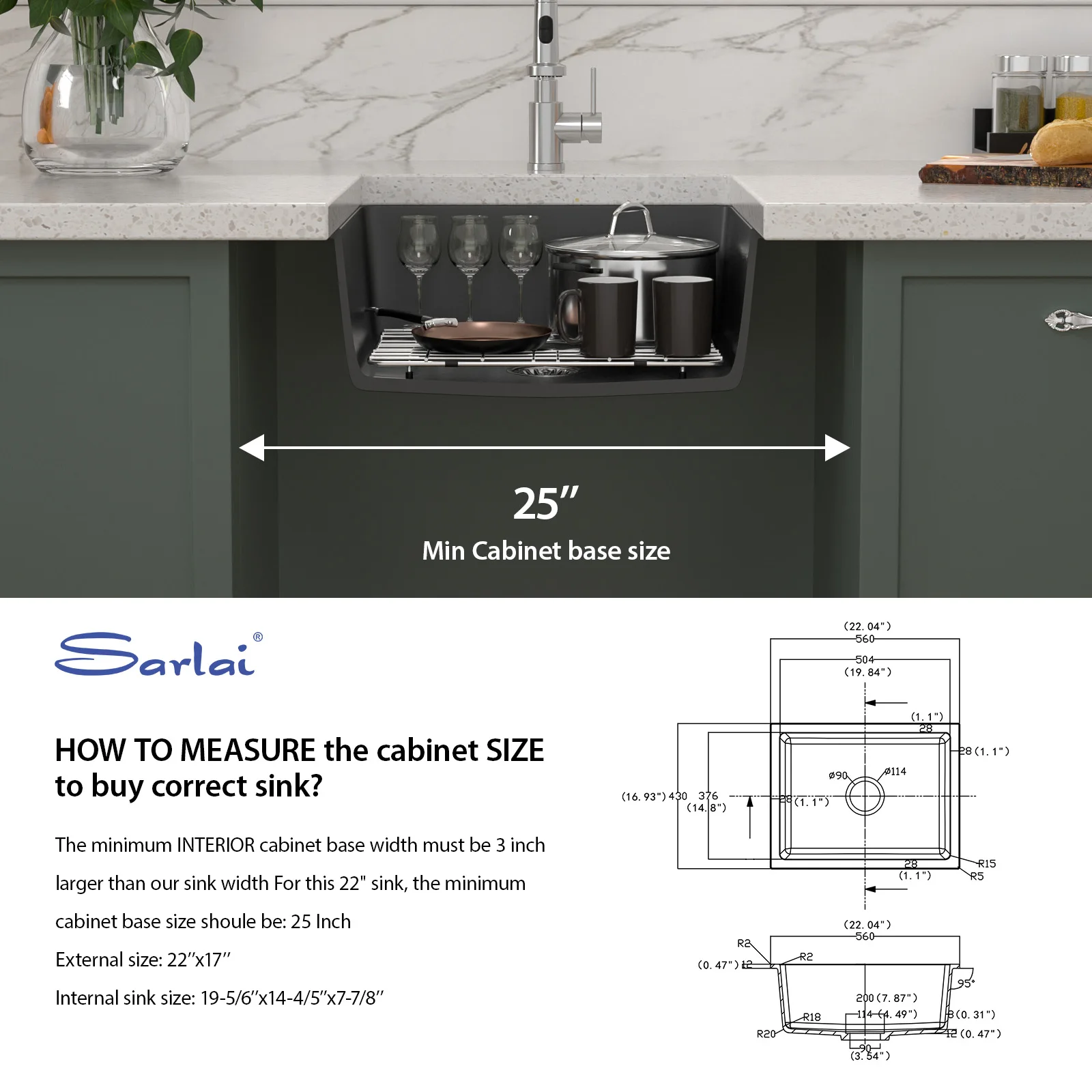 22 Granite Composite Black Kitchen Sink  28 * 17 Inch Single Bowl Kitchen Sinks  Undermount Quartz Sink for Kitchen