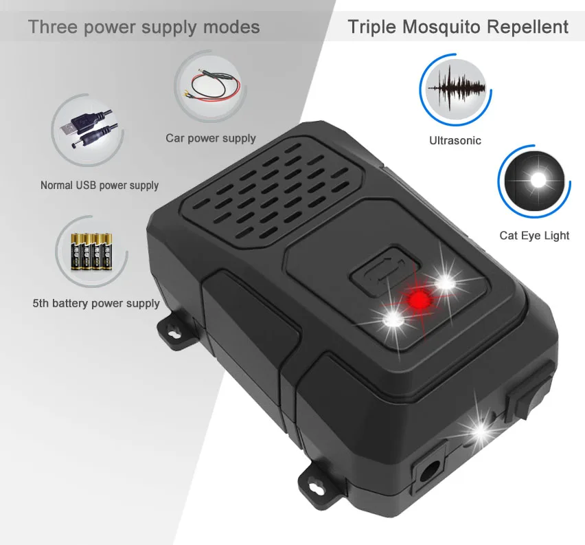 Mouse Blocker 12V Ultrasonic Under Hood Mouse Rodent Deterrent Vehicle Marten repellant
