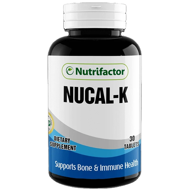 
NUCAL-K | Vitamin D K Calcium Carbonate Cholecalciferol Bones & Muscles Health Nutrifactor Healthcare Product Bones Supplement 