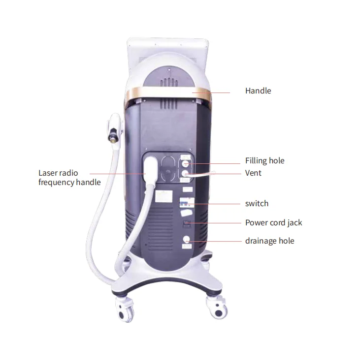 2024 new product laser diode 808 755 1064 nm hair removal instrument high quality professional hair removal machine