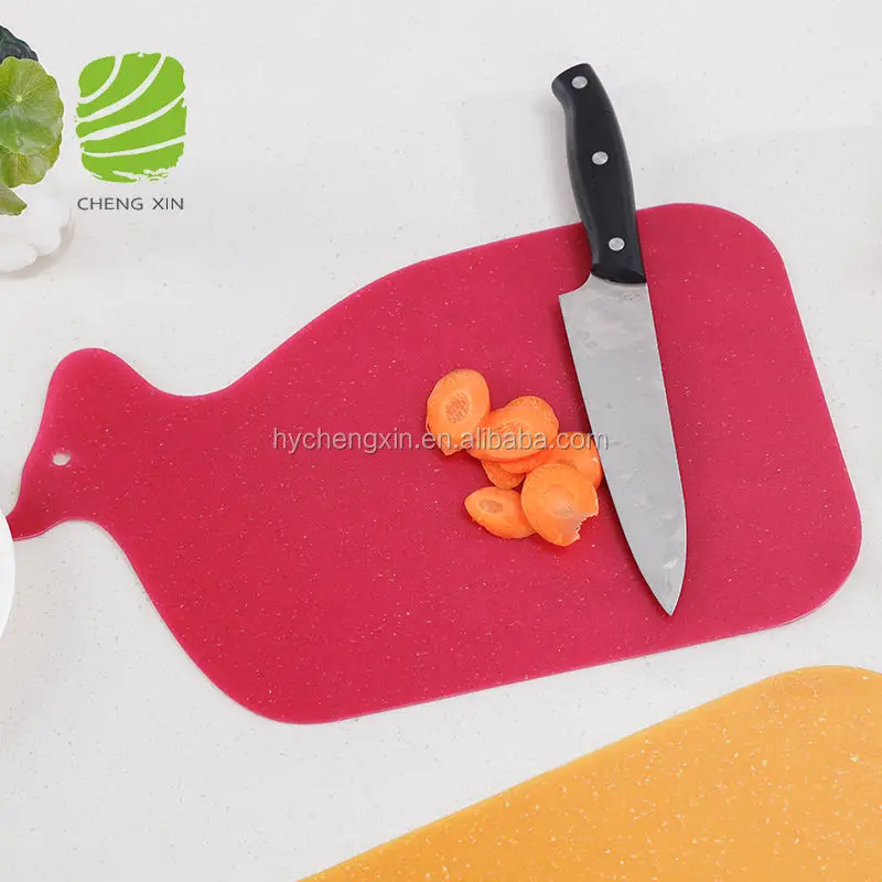 Wholesale Flexible Non-Slip Marble Speckle Effect Animal Shape Plastic Chopping Cutting Board Set Of 4 For Kitchen Use