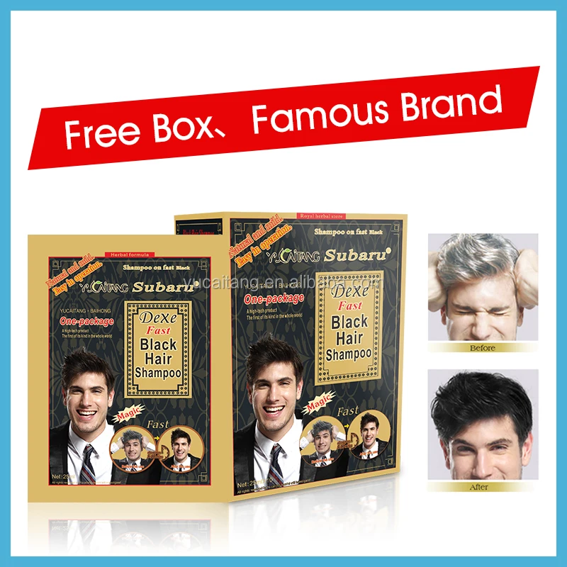 Herbal medicine formula magic hair dye shampoo Subaru black hair shampoo hot sale in Pakistan