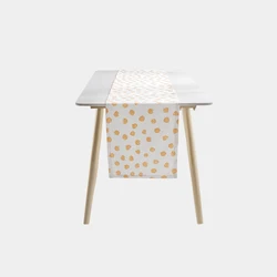 New designer modern INS holiday party wedding kids room decor 100% cotton woven fabric boho table decor dining table runner