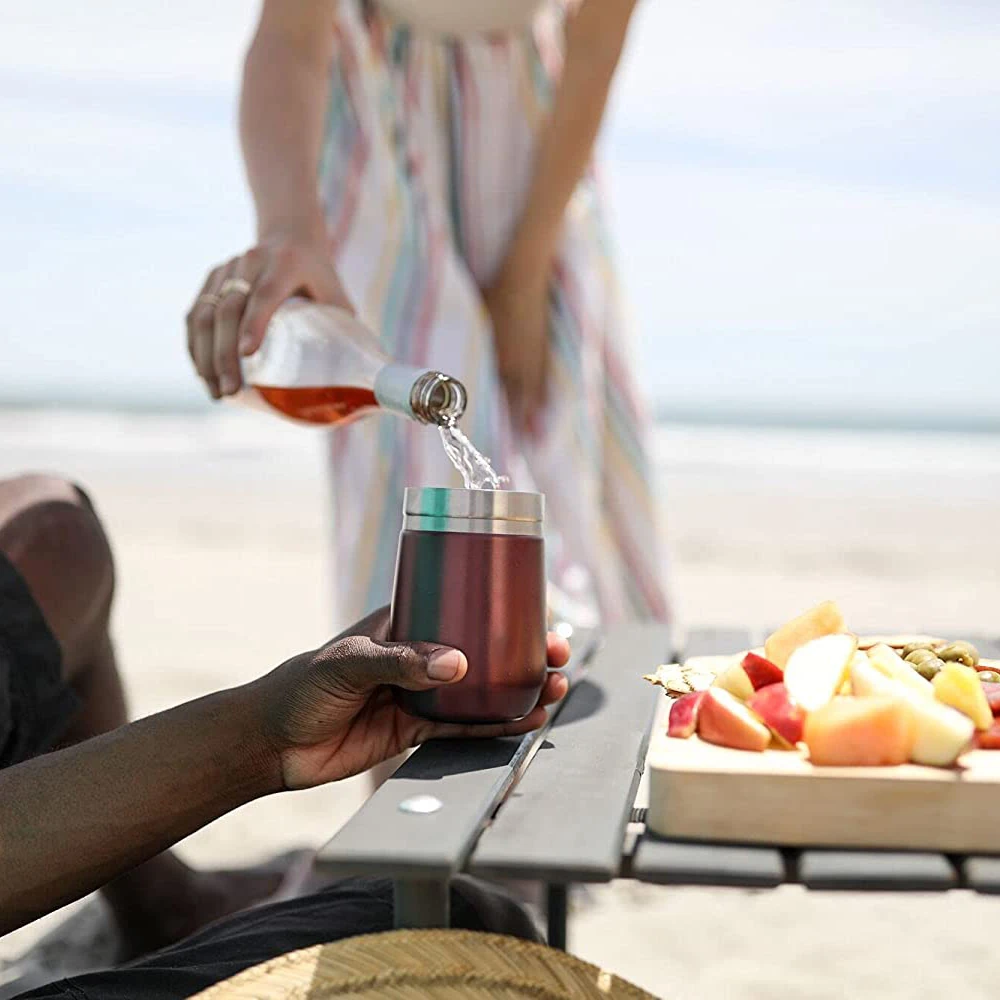 10oz Mini Double Walle Drinking Insulated Wine Tumbler Caneca 304 Stainless Steel Vacuum Travel Beer Tumbler