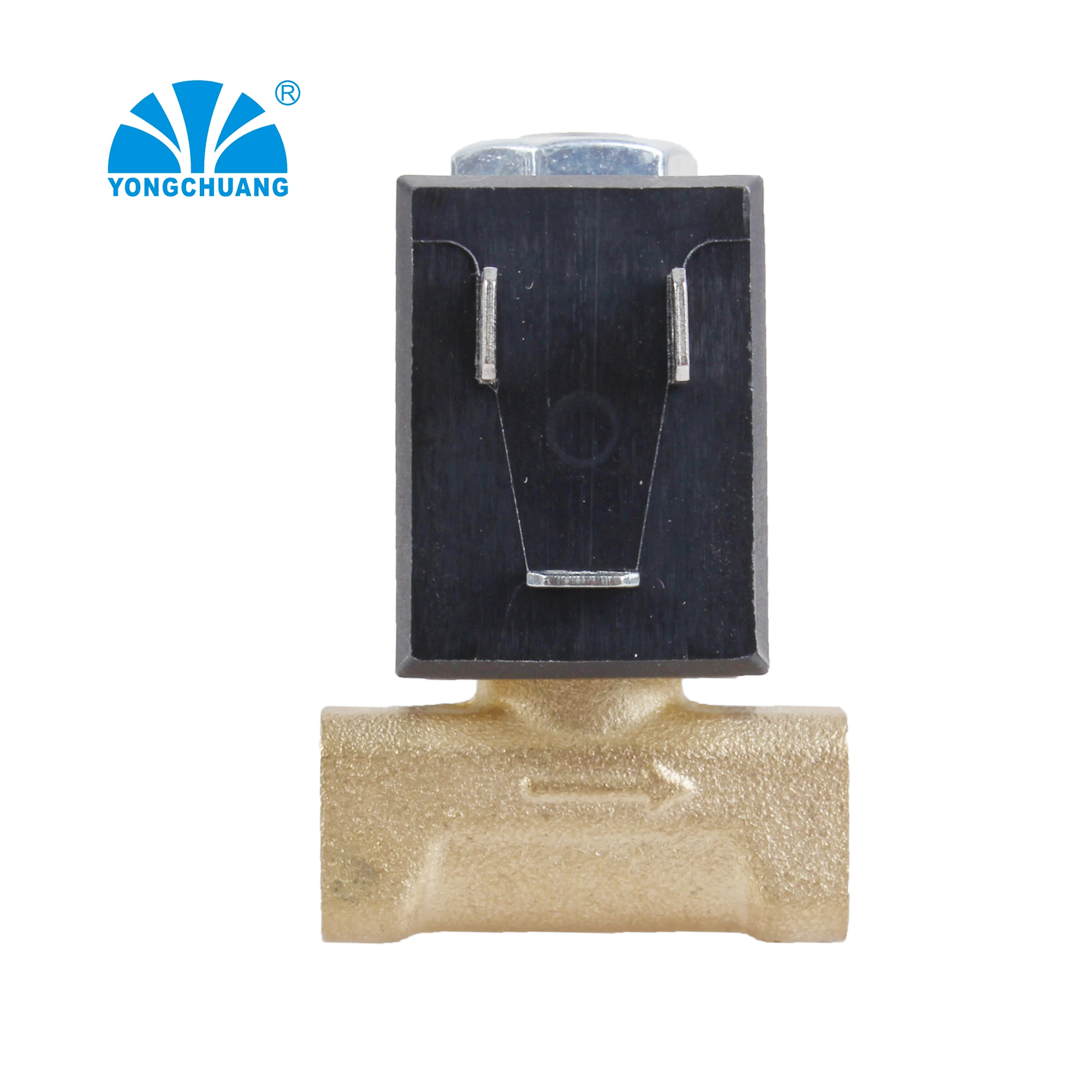 Yongchuang  5503  quick fitting  threaded brass  steam ironing machine gas solenoid valve