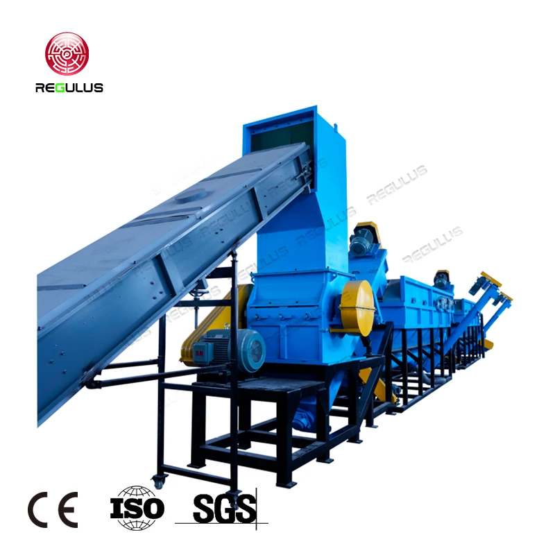 PP PE Soft Materials Shredding Line PE Film PP Shopping Bags Washing Recycling Line