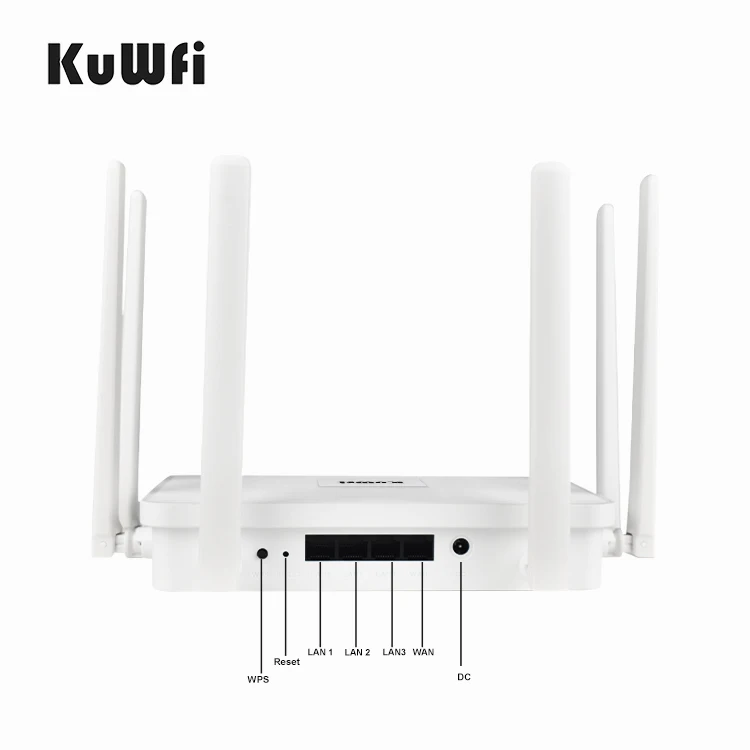 High speed KuWFi wireless 4g router dual band 3000mbps 4g lte wireless router wifi 6 unlocked 4g modem router