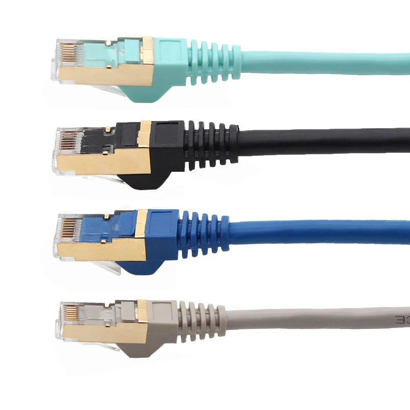 Professional Manufacturer Lan Cable RJ45 Connector To RJ45 Cat6a Ethernet Network Cat6a Cable With Customized Length Color Logo