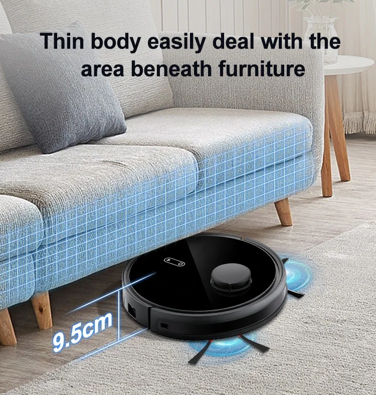 Aspiradora Robot Vacuum Cleaner Cleaning Appliances Sweeping Robot Wireless Vacuum and Mop Robot Cleaner