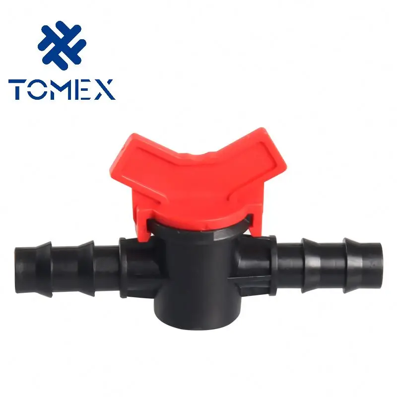 2021 16/20mm plastic pipe irrigation mini bypass valves for drip tape