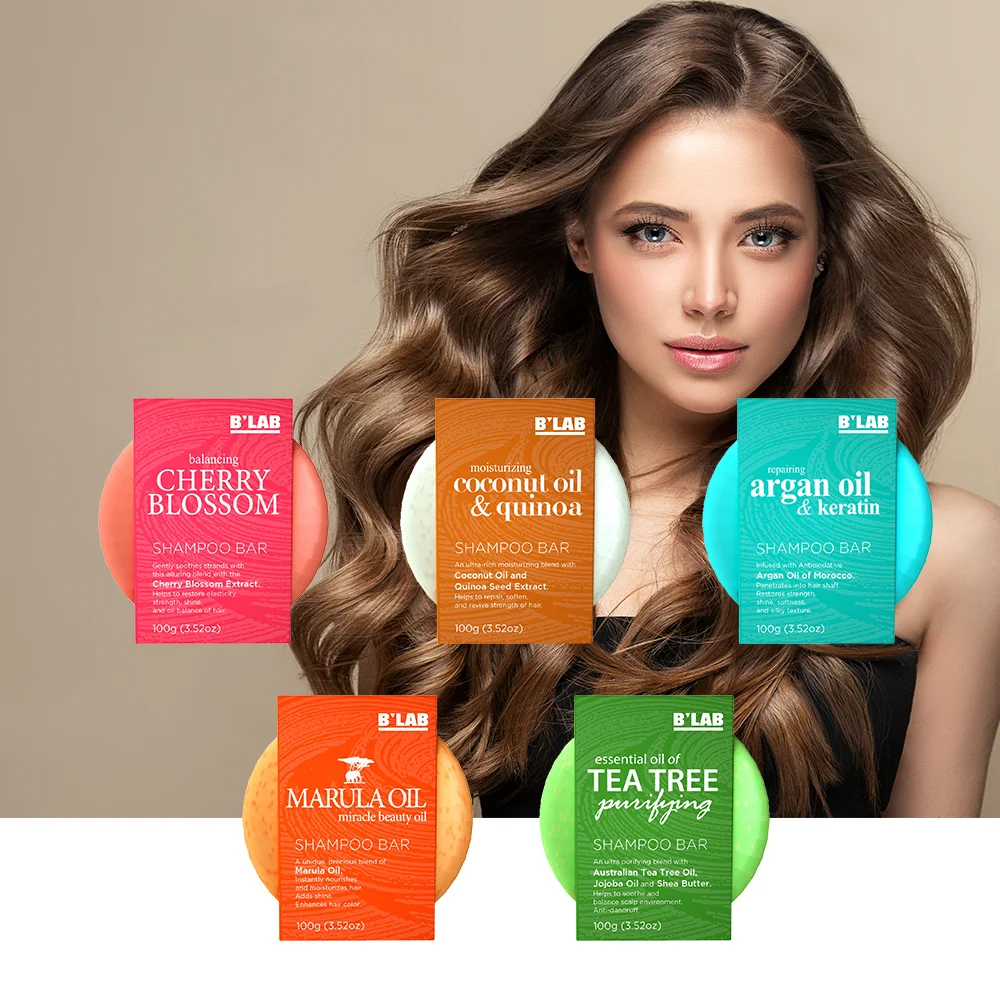 Private Label Hair Solid Shampoo Bars eco-friendly Free Sulphate Free Organic Argan Oil moisture Shampoo Bar