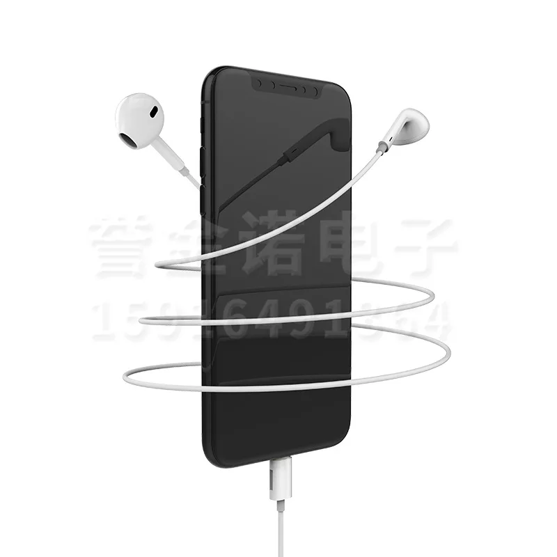 Wholesale TPE 110db 20Hz Wired Headphone with Charging Adapter with Lightnings Port can Charge Bluetooth Earphones Headphones