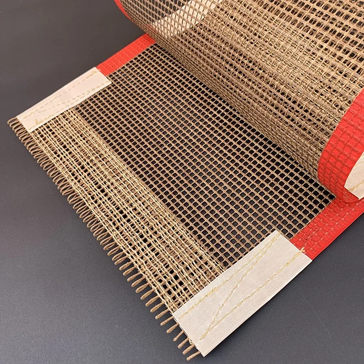 Alkali Free PTFE Coated Fiberglass Mesh Belts For Dehydrating