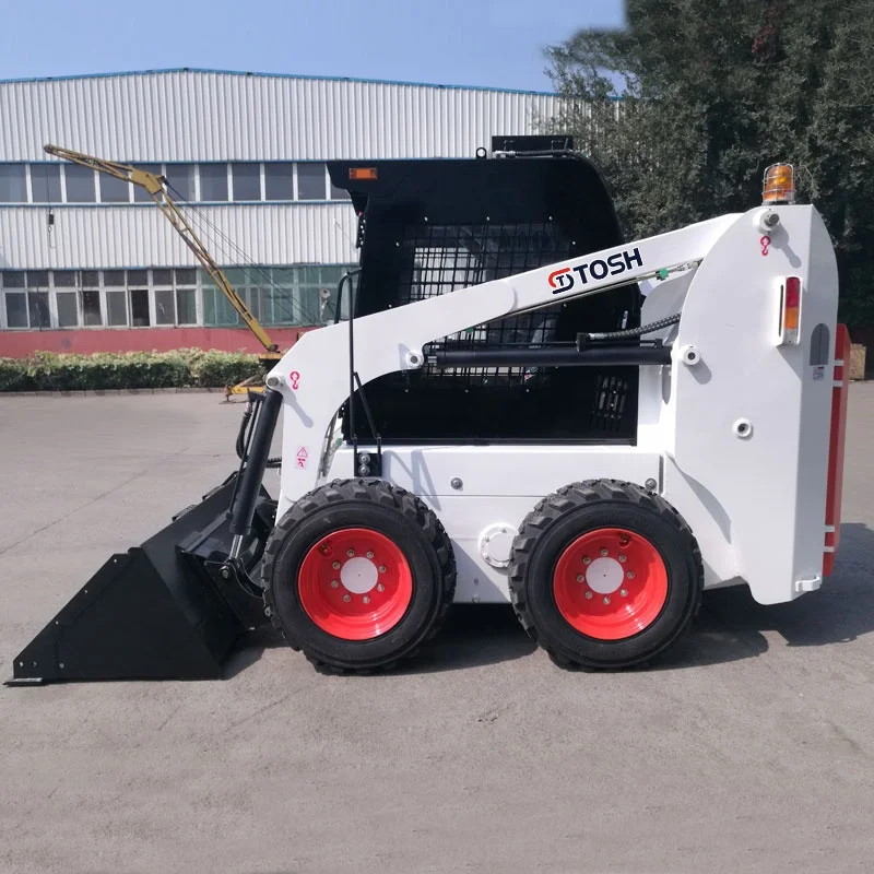 TOSH Free Shipping Cheap Wheeled Skid Steer Loader Directly Sold By Chinese Manufacturer