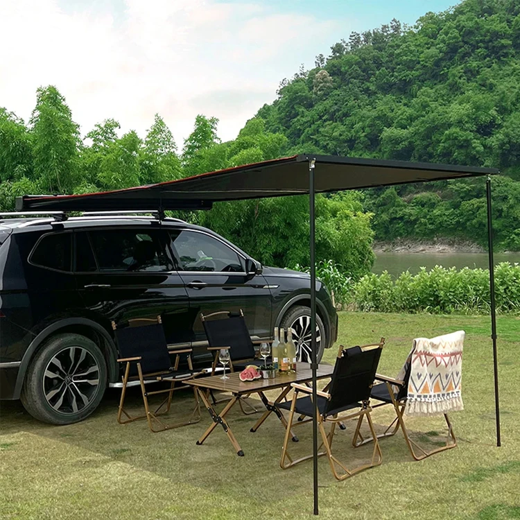 Heavy Duty Outdoor Camping Vehicle Awning Rooftop Retractable 4wd 4x4 Car Side Awning for Jeep/SUV/Truck/Van