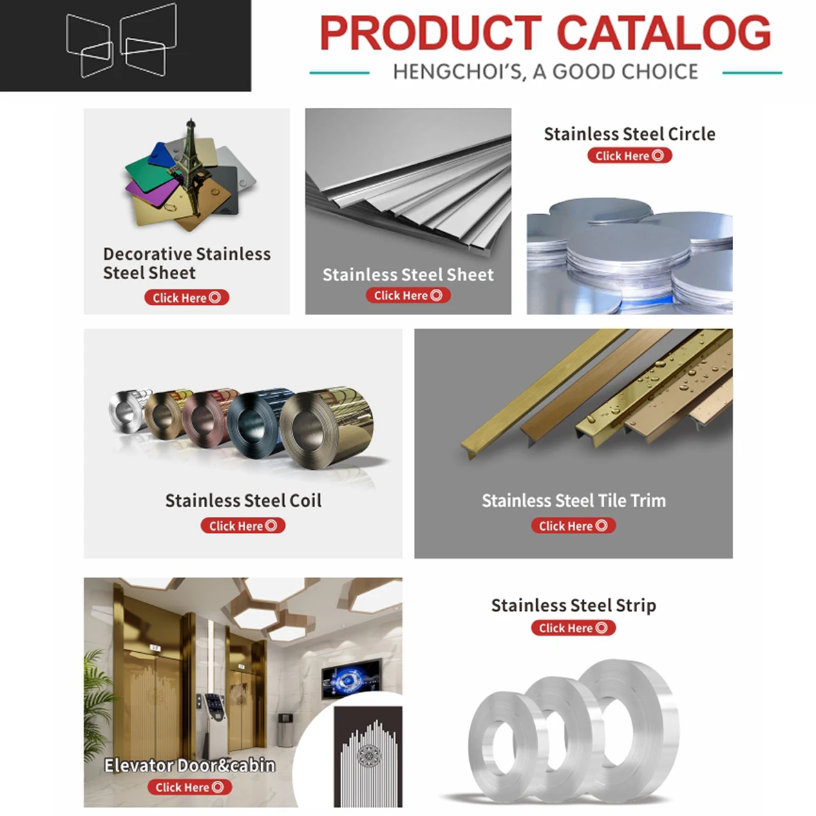Hengchoi building materials wall trim u shape decorative metal tile trim profiles Tile Accessories Stainless Steel Tile Trim