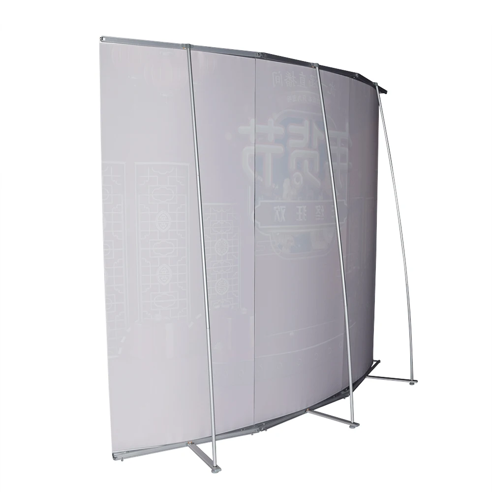 Factory  Portable Easy Assemble Aluminum L Banner Stand with Customized Printing for Advertising Promotional Activities