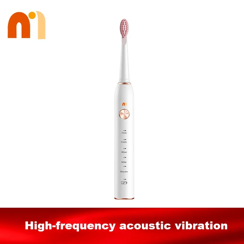 Irrigator Rechargeable Electric Toothbrush 5 Personalized Modes Deep Cleaning Wireless Electric Toothbrushes for Adults