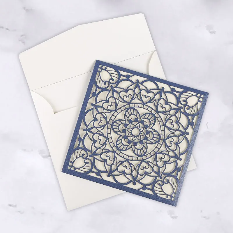 Свадебная пригласительная открытка в арабском/арабском стиле на заказ с лазерной резкой