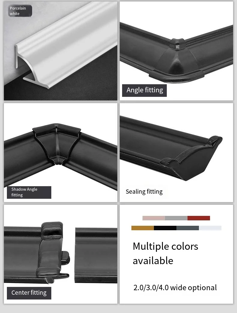 Triangular Aluminum Alloy Yin Angle Decoration Closing Strip Interior Tile Accessories for Home and Office Decor