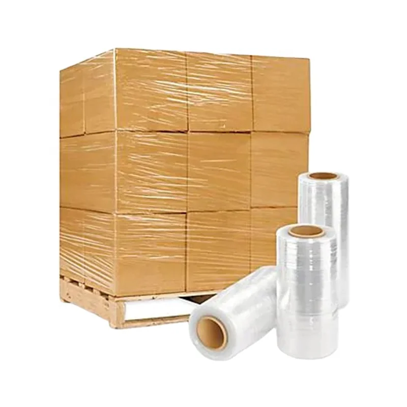 OEM pallet Stretch Wrap transparent pallet pe cast Stretch Film Shrink Wrap strech film pallet wrapping machine stretch film