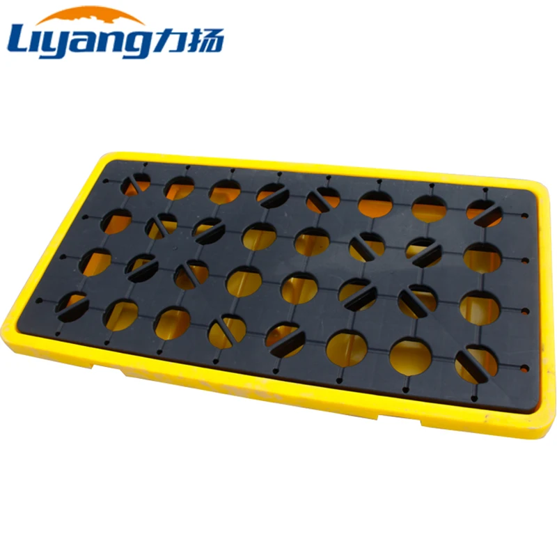 4 Way Entry Steel Reinforced Wholesale Standard Size Grid 3 Skids Industrial Durable Warehouse Storage Plastic Pallet