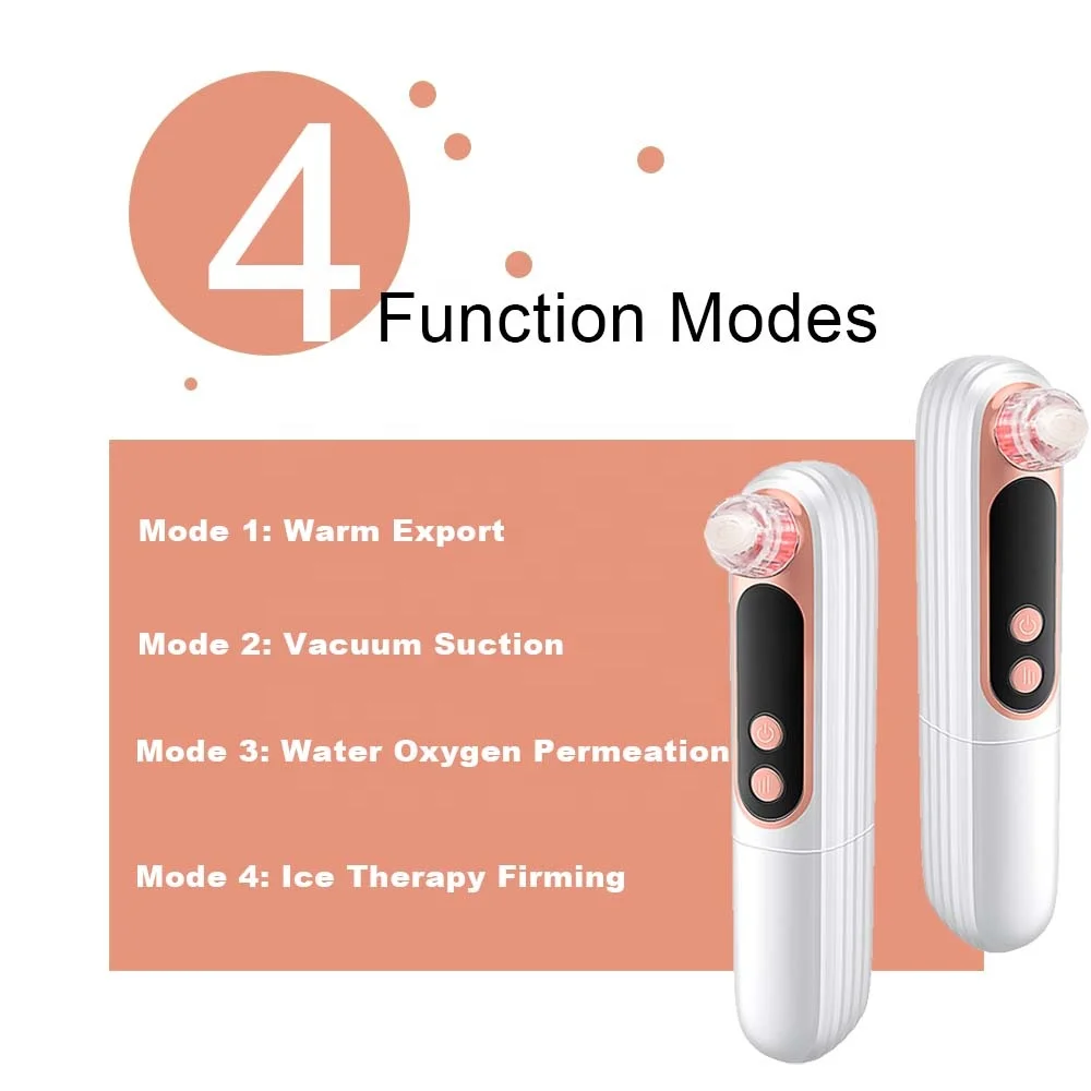 Microdermabrasion Blackhead Removal Facial Treatment Oil Absorbing Acne Absorber Nose Cleaner Blackhead Meter Vacuum Removal