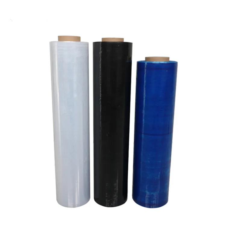 LLDPE pallet stretch film handle wrapping film 23 microns 500mm