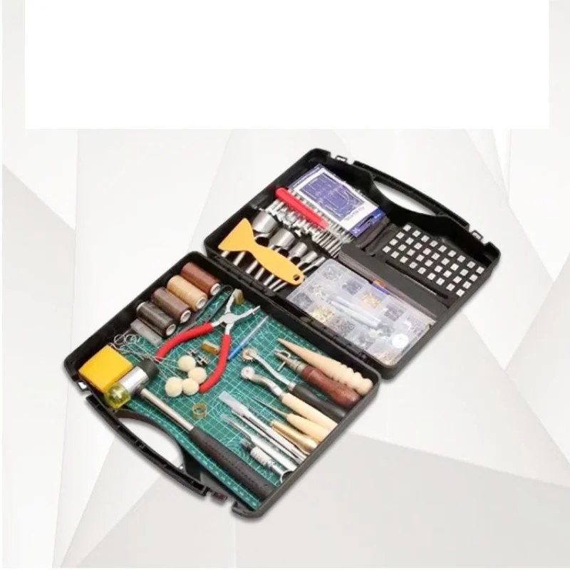DIY Leather Craft Tools Set Carving Handmade Sewing Kit handy needles leather tools for leather working
