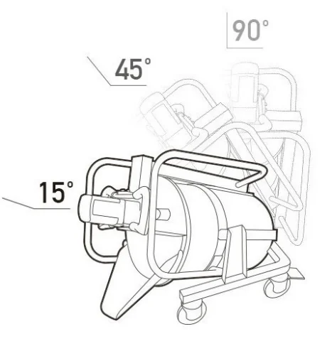 KINTY portable concrete mixer mini hand concrete paint mixer concrete mixer manual price