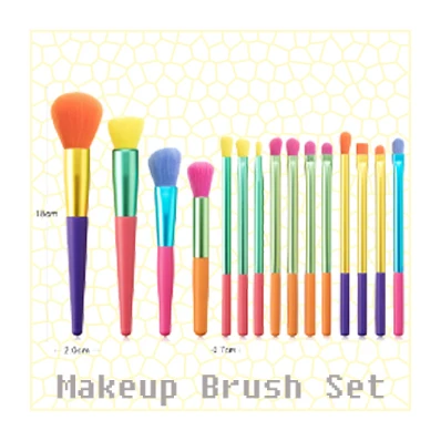 Plastic 20pcs professional brushes custom order cosmetic ferrule makeup brush Makeup Brush Set for wholesales