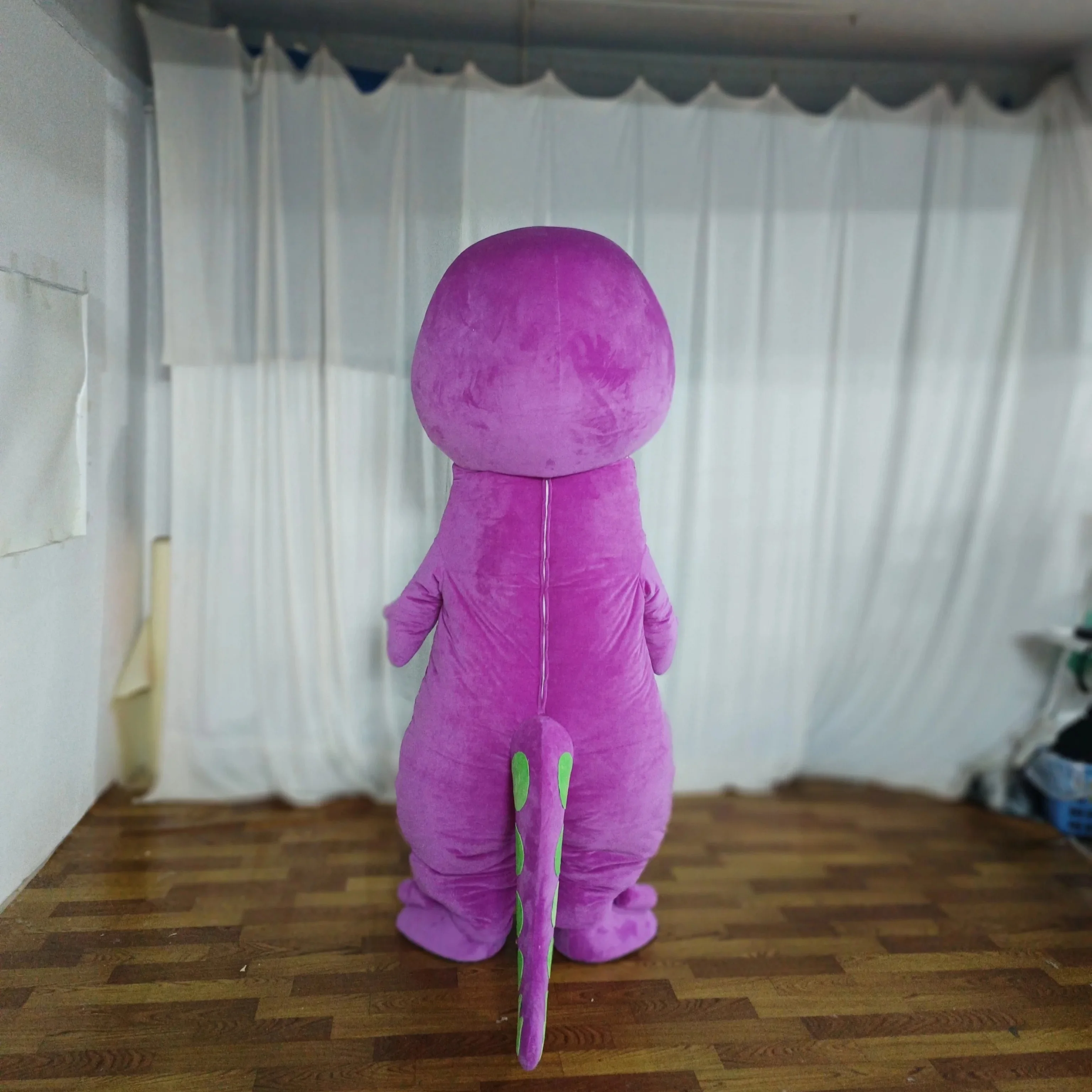 Funtoys MOQ 1 PCS Cosplay Custom Adult Size Dinosaur Plush Cartoon Barney Mascot Costume for Sale