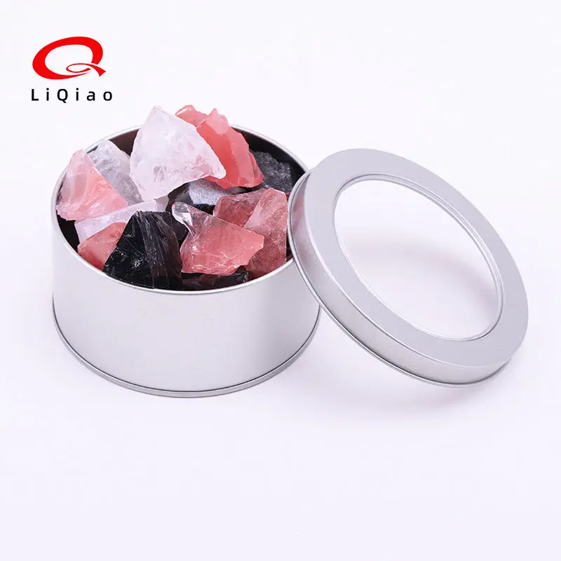 Factory Wholesale Customizable Tea Jar Clear PVC Window Silver Metal Round Can Cookie Package Luxury Printed Empty Tin Box
