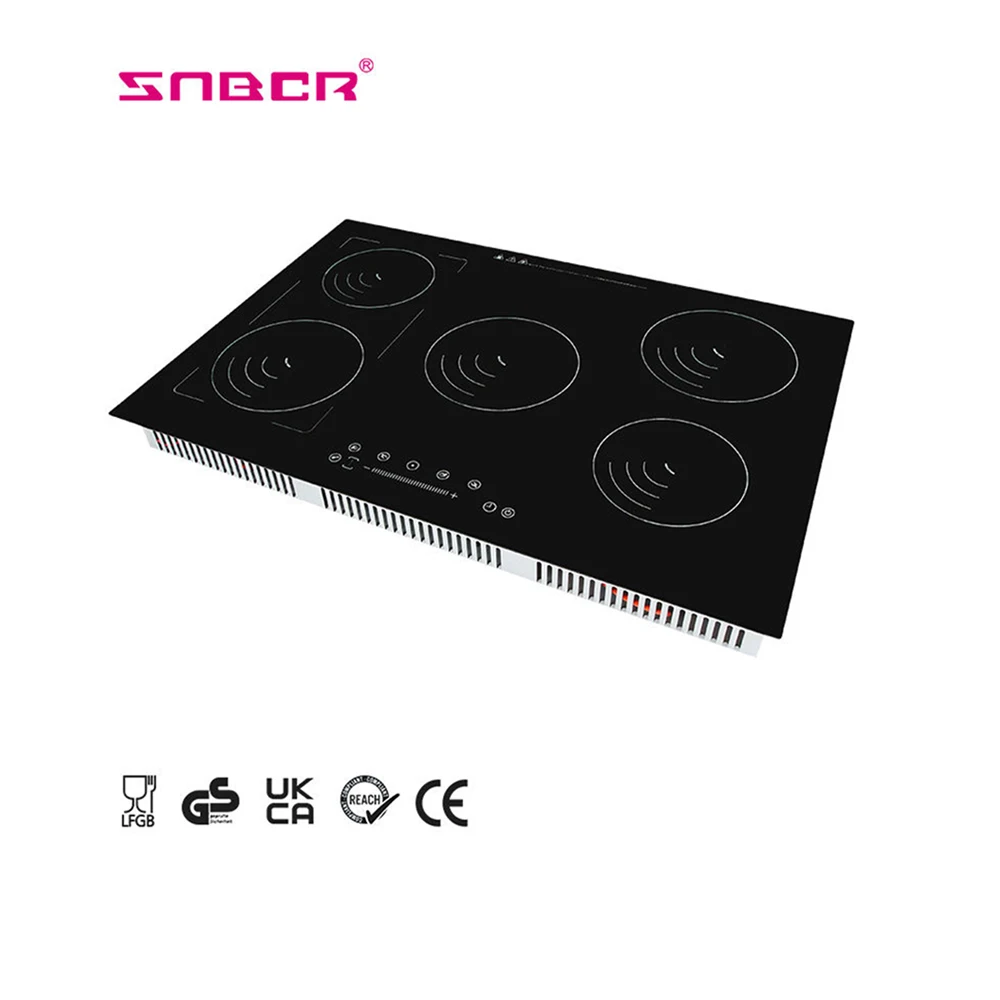 Cheap kitchen appliance 5 burners heater built-in smart induction cooker