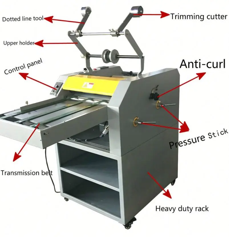 SMFM390C electrical  oil heating  paper a3  laminating machine