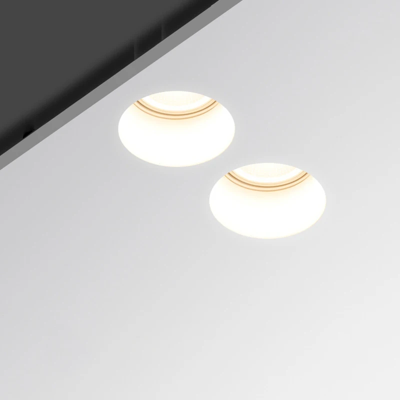 Environmental Protection Gypsum LED Downlight Embedded GU10 10W Wall Lamp Round Square Ceiling Recessed Down Light