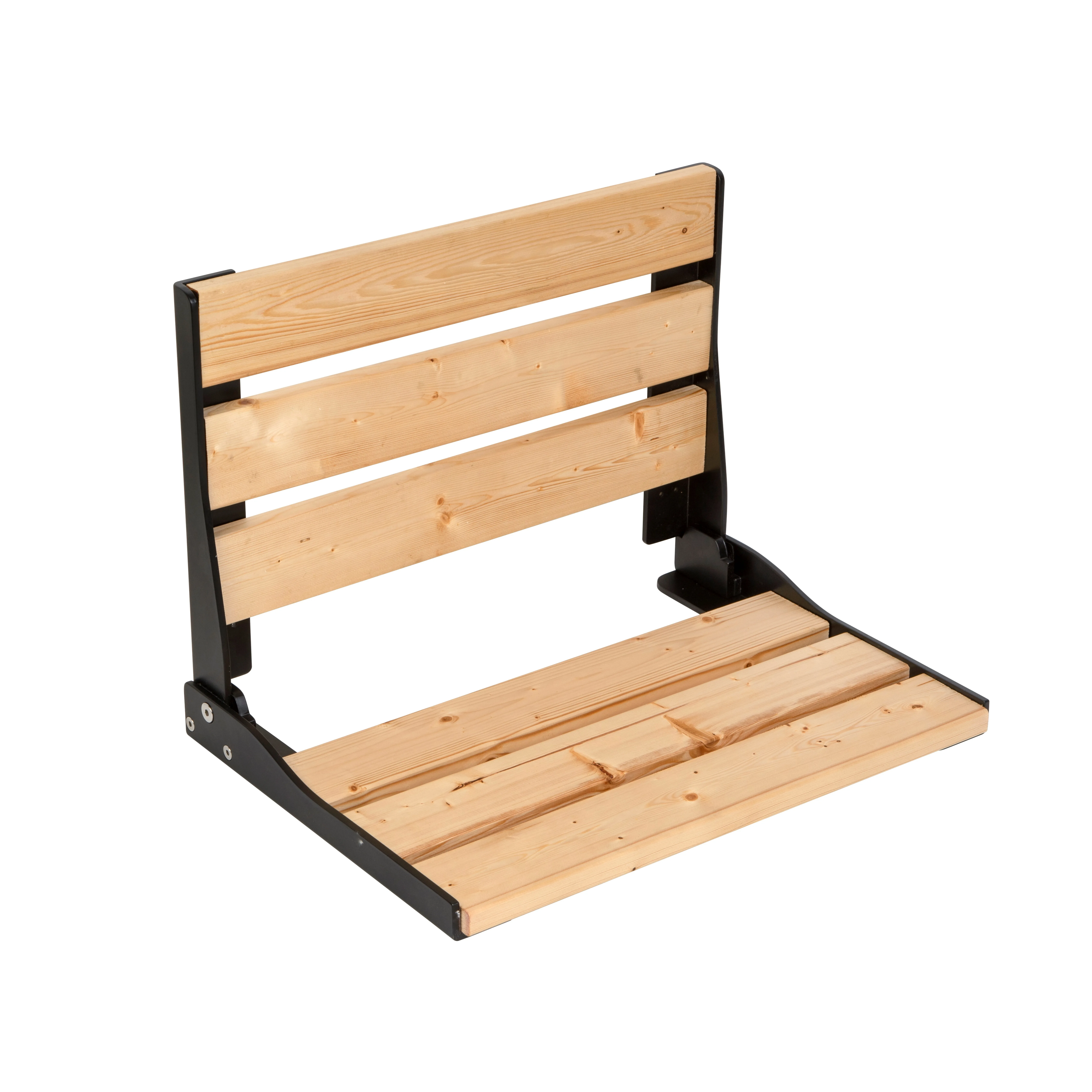 Teak Shower Seat Folding Bracket Bench Compliant Accessible for Bathroom USA Shower Seat
