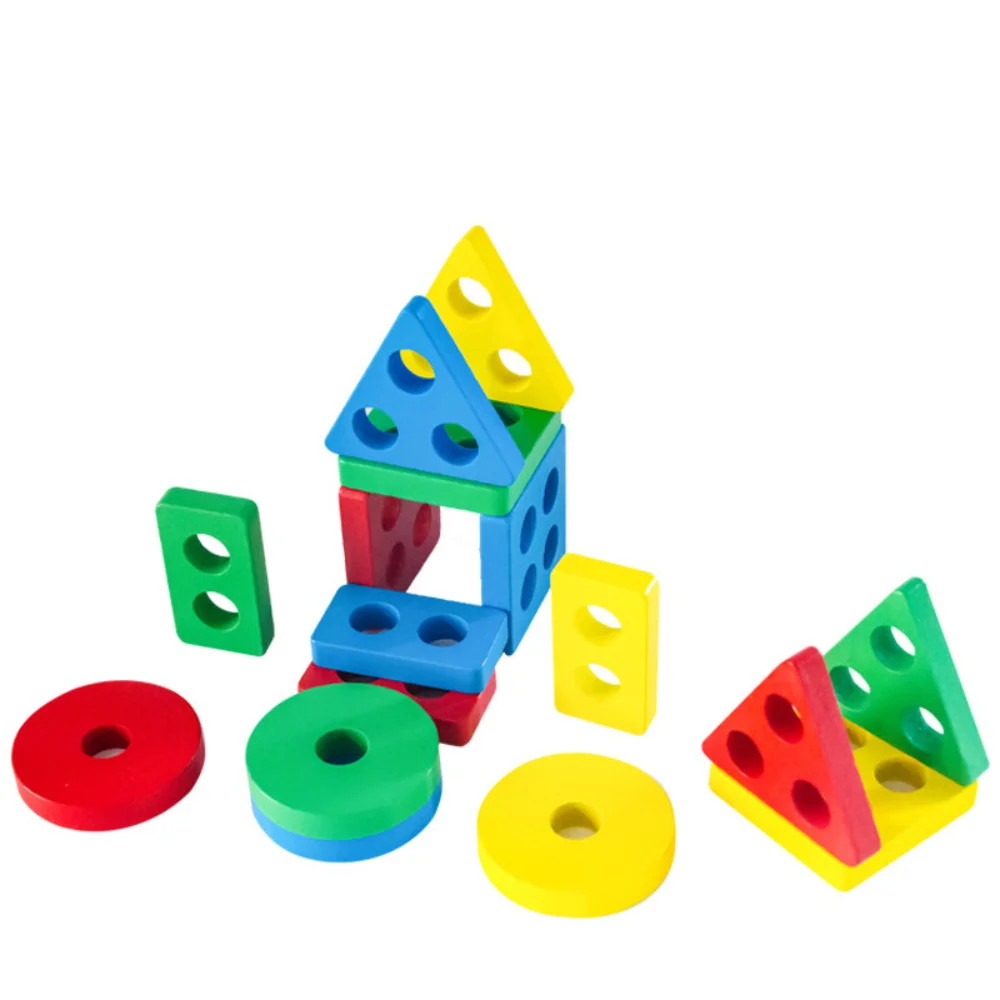 Baby Brain Development Toys Montessori Match Toy Geometric Sorting Board