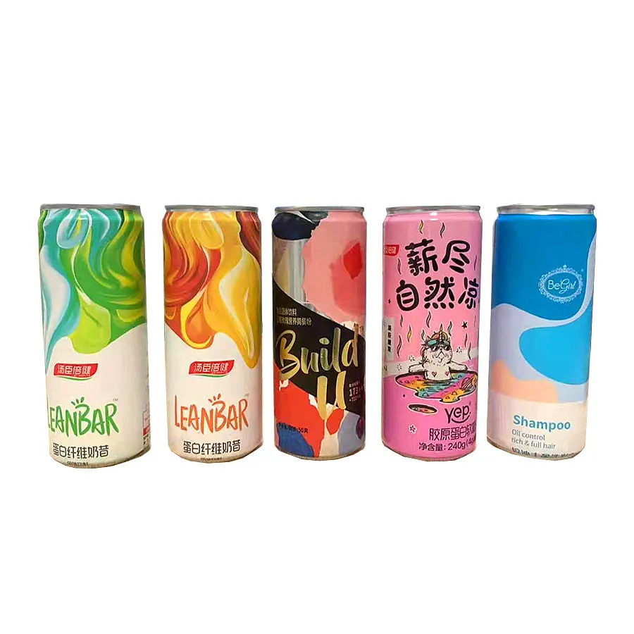 Free Sample Customized PET/PVC plastic shrink film printing wrap label shrink sleeve label for cans bottle packaging
