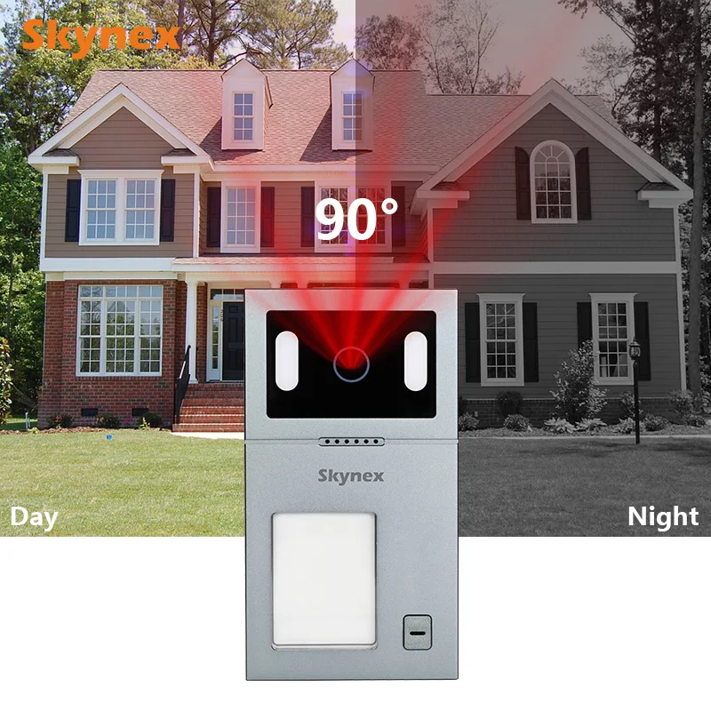 7 Inch Display IP Intercoms System RFIC Card Monitor Unlock Video Door Phone Villa Building
