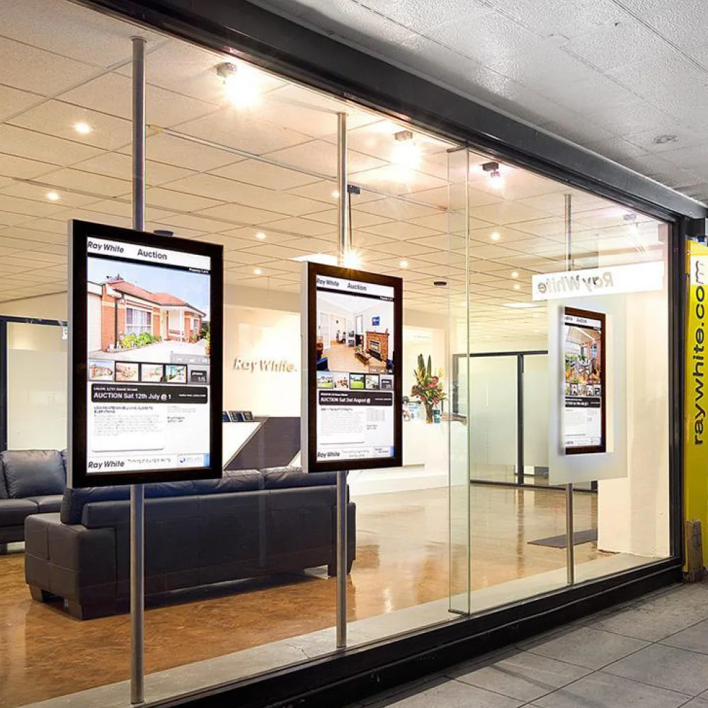 AIMV высокая яркость ЖК-дисплей окно рекламный экран 3000 nit Digital Signage читаемый Солнечный свет оконный дисплей