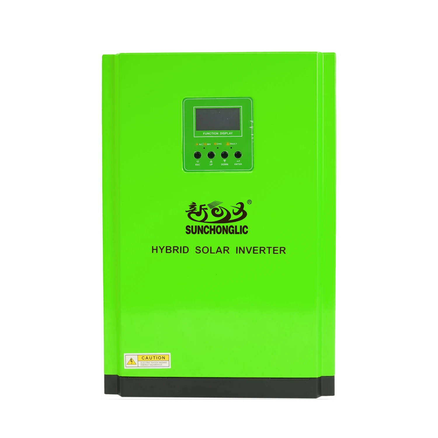 Sunchonglic 24v 3200w 3.2kva pure sine wave solar hybrid inverters with 80A MPPT solar charge controller