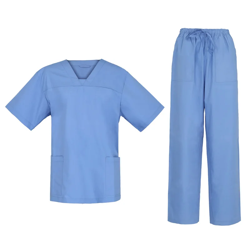 Wholesale New Style Hospital Uniforms Medical Scrubs Stretchy Nurses Hospital Uniform V Neck Hospital Uniforms