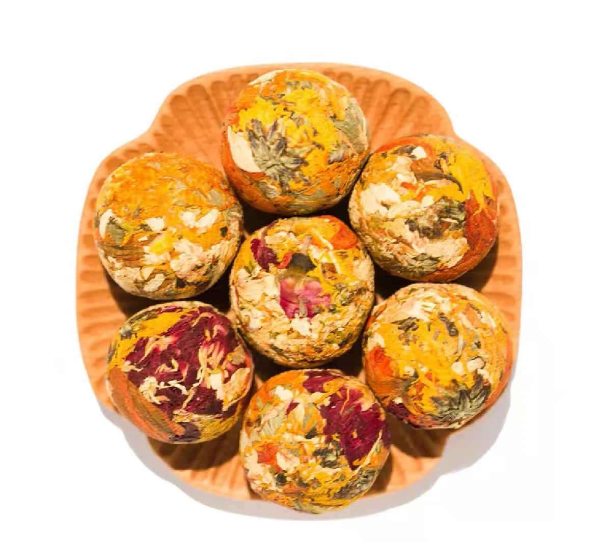 Wholesale Chinese High quality Lily Flower Blooming Tea Balls Organic Flower Tea