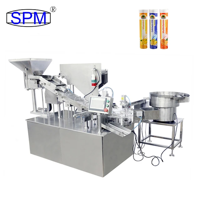 Vitamin C Fully Automatic Effervescent Tablet Wrapping And Tube Filling Machine