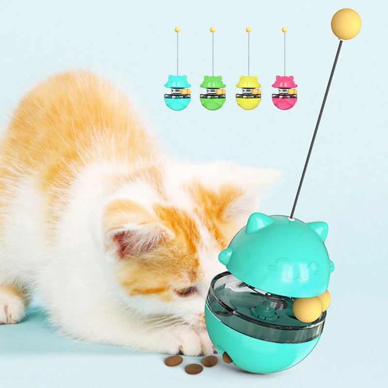 Juguetes para gatos Katze 4 вида цветов 0 6 кг ABS Smart Durable Chew Leaking еда интерактивные игрушки для