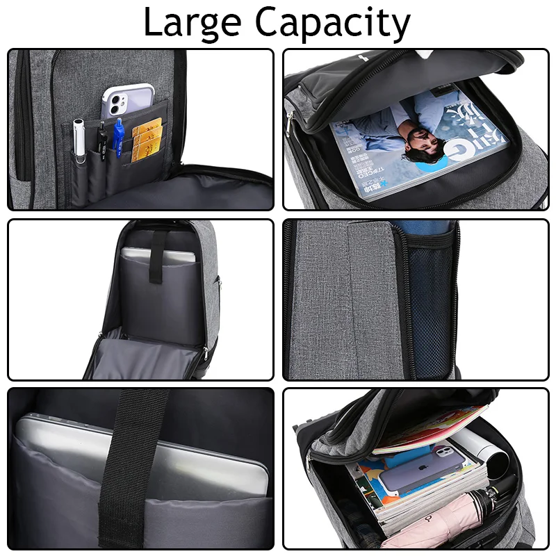 laptop backpack Waterproof 4 Wheeled Trolley Backpack With wheels School Laptop Travel Bag 19 inches Backpack Trolley Travel