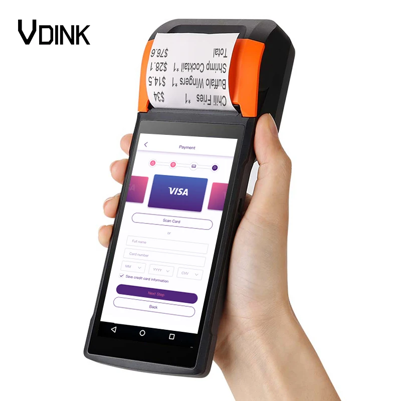 Vdink Used Pos Machine Price Cashier ODM Android Pos All In One Terminal Supermarket Restaurant Cash Register Machines