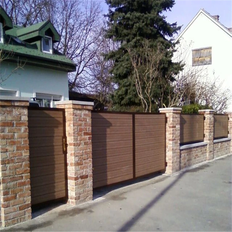 Plastic Composite Easy Installation DIY Size Recycled Wpc Composite Fence 1.8*1.8m(6ft) Wood BSCI Garden Fence Farm Fence