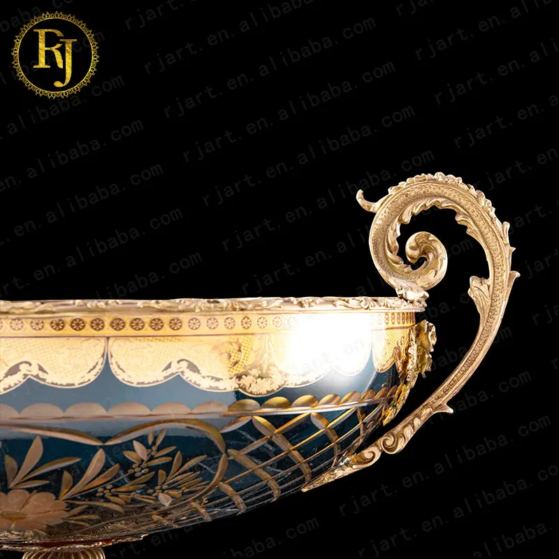 Dubai Turkey Complete Gift Fruit Plate Dish Wholesale Turkish Dinnerware Idishlar Gold Pattern Chinni Posuda European Dinnerware